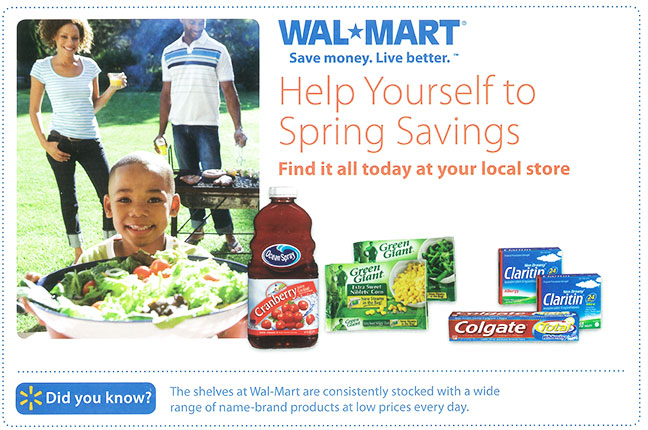 Spring savings marketing mailer